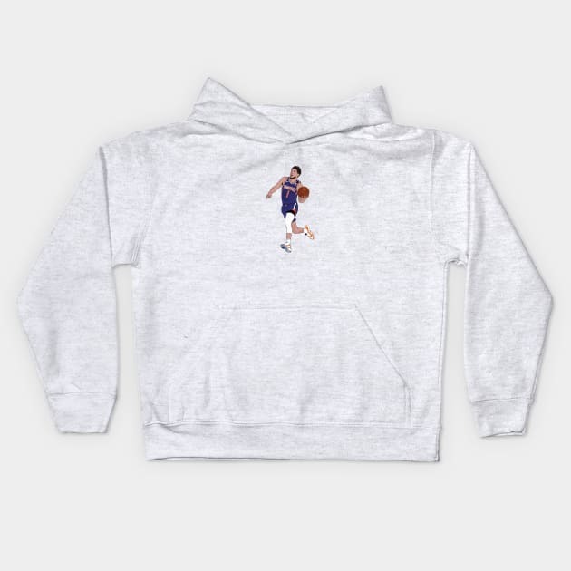 Devin Booker Phoenix Suns Kids Hoodie by xavierjfong